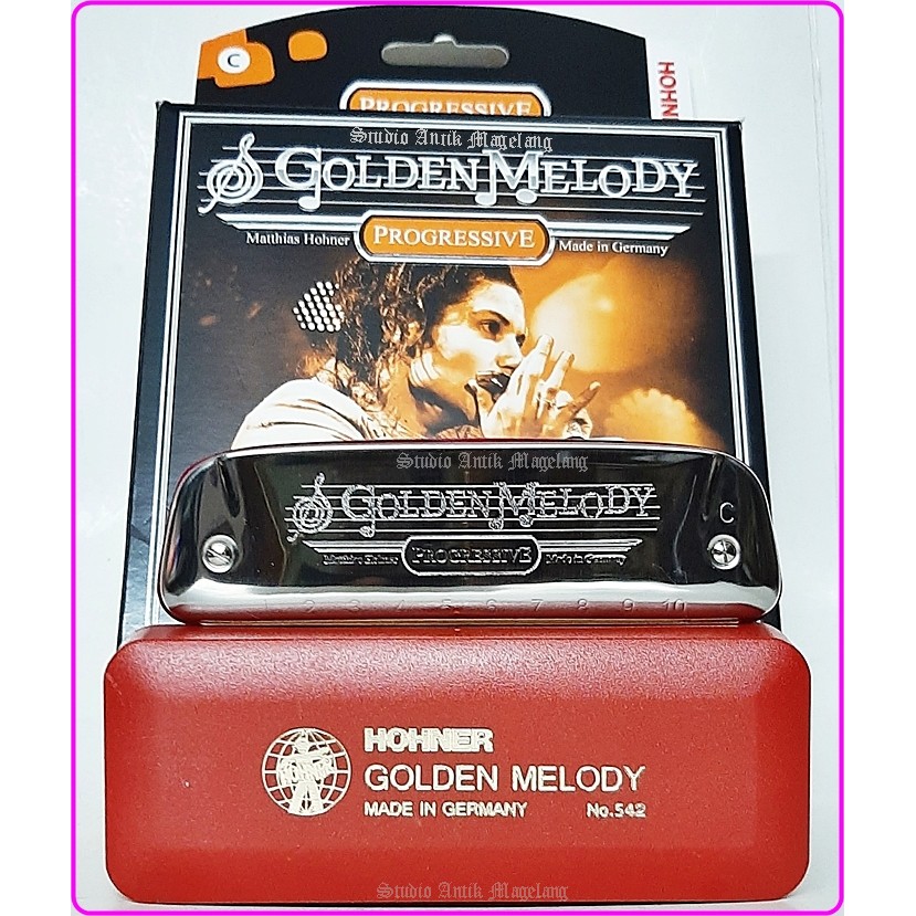 HARMONIKA HOHNER GOLDEN MELODY 22500- KUNCI C - HOHNER DIATONIK -  HOHNER GOLDEN MELODY - BLUES HARP