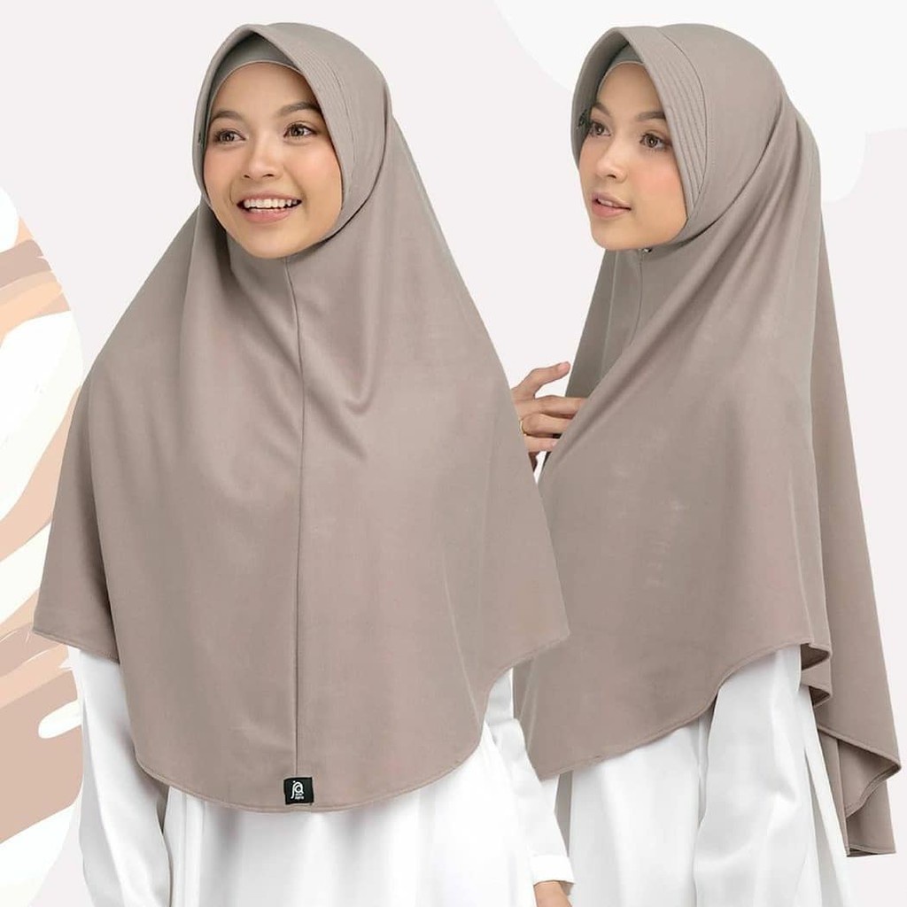 Jilbab bergo Hamidah Jersey ped jumbo L | Hijab Jersey Ukuran L