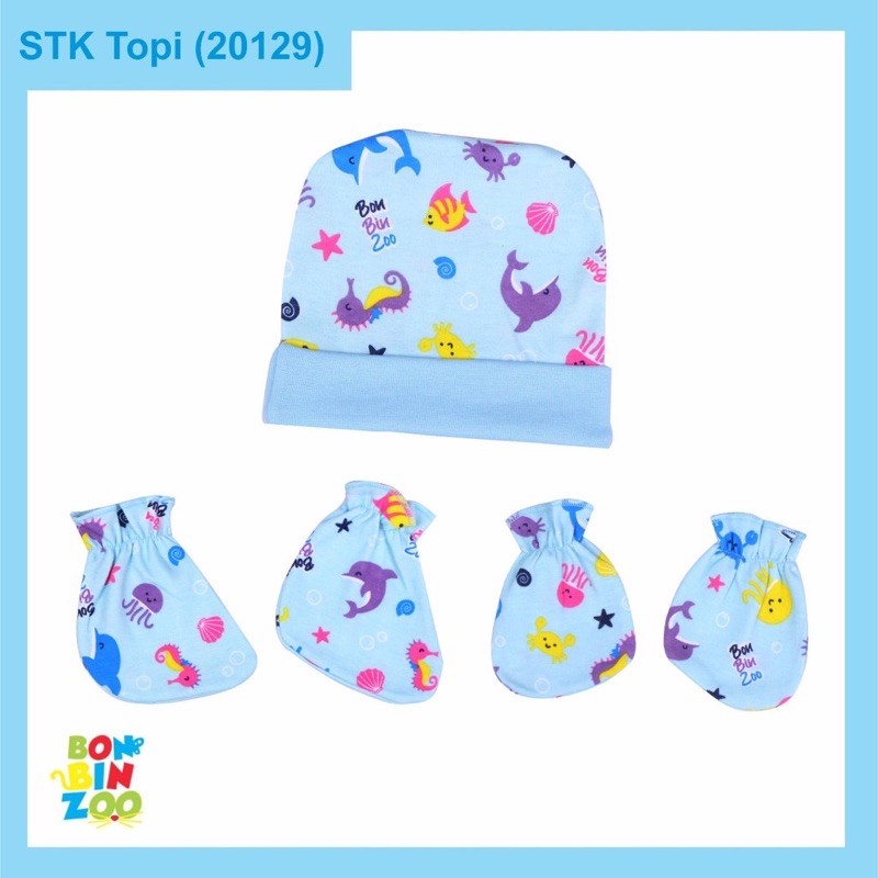 1set topi + sarung tangan + kaki Bonbinzoo SNI CBKS