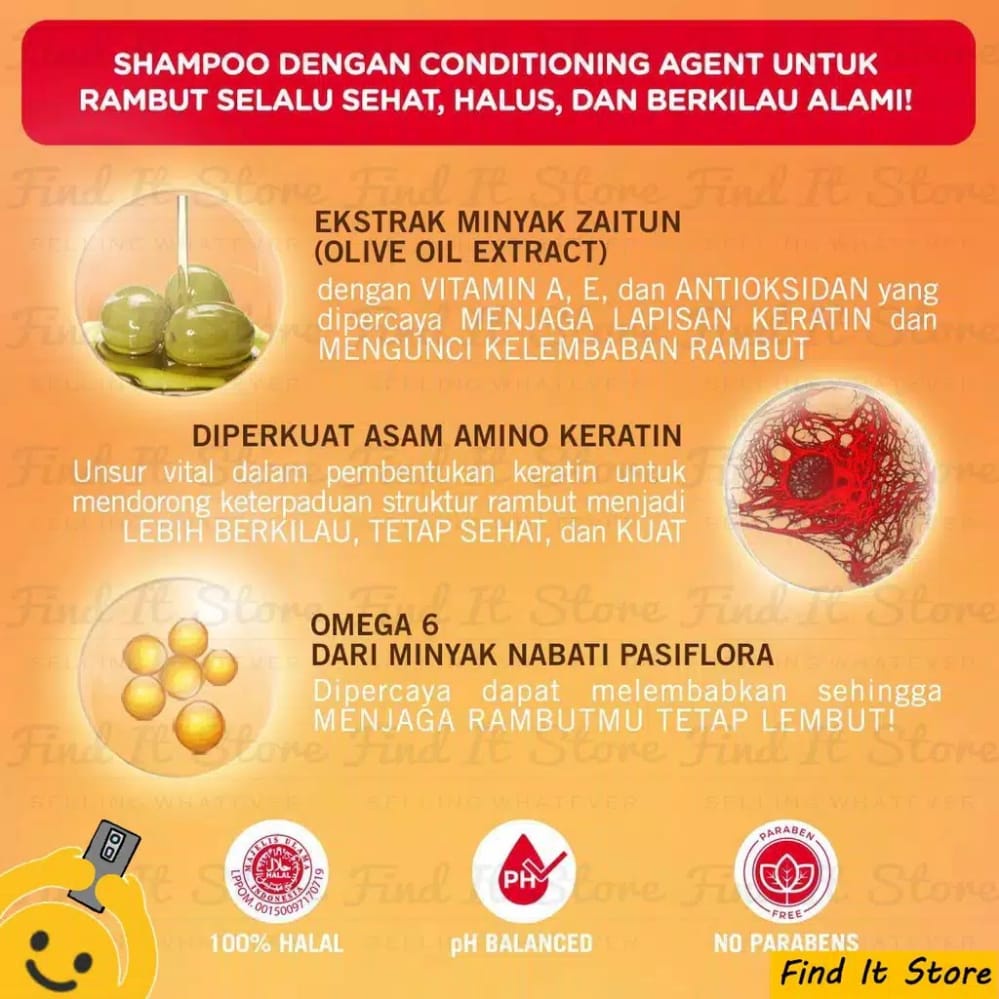 Makarizo Shampo Hair Energy Conditioning 10ml Pembersih Rambut 2in1 Sampo BPOM