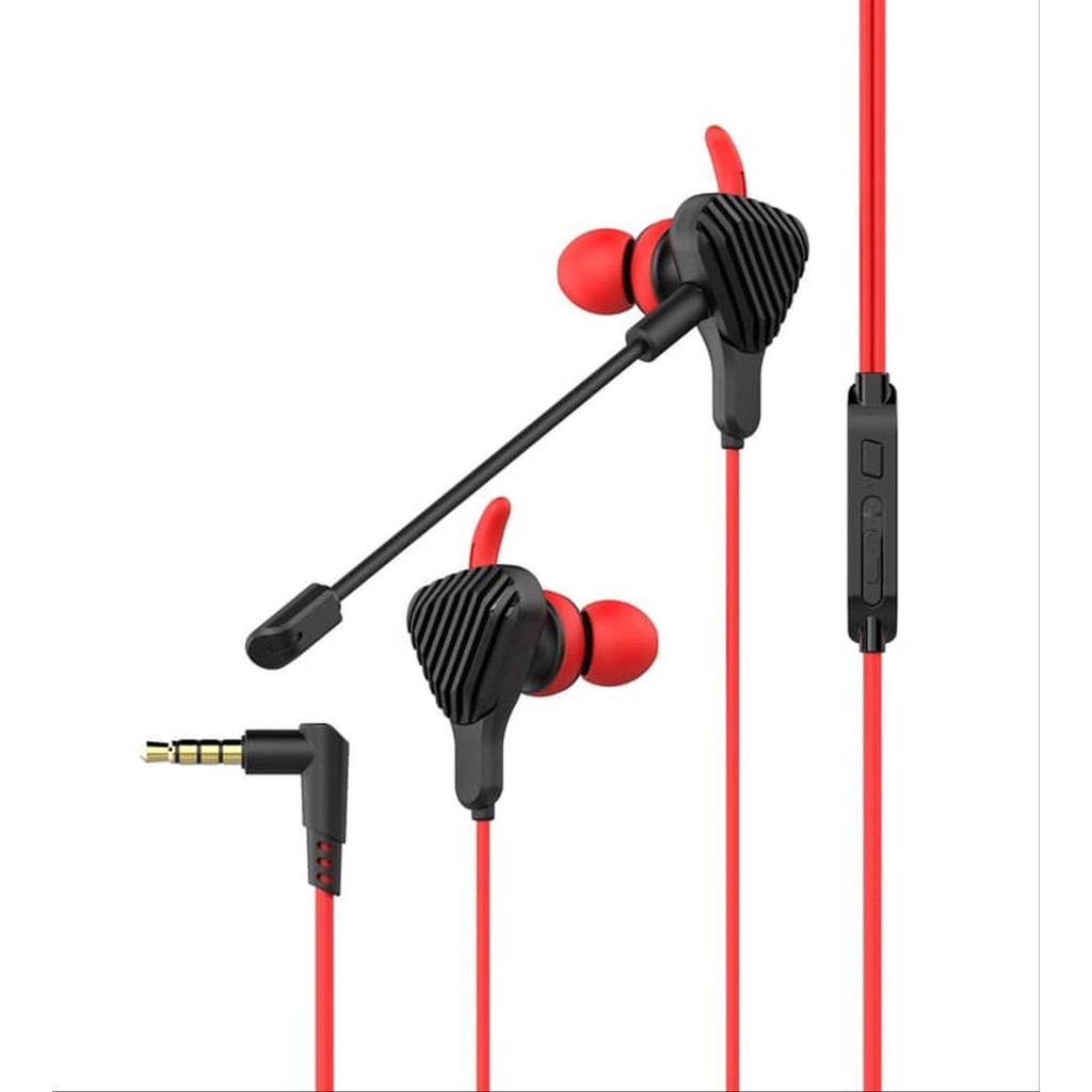 Headset Gaming T10 Earphone Gaming T10 Headphone Gaming T10 PUBG - Merah