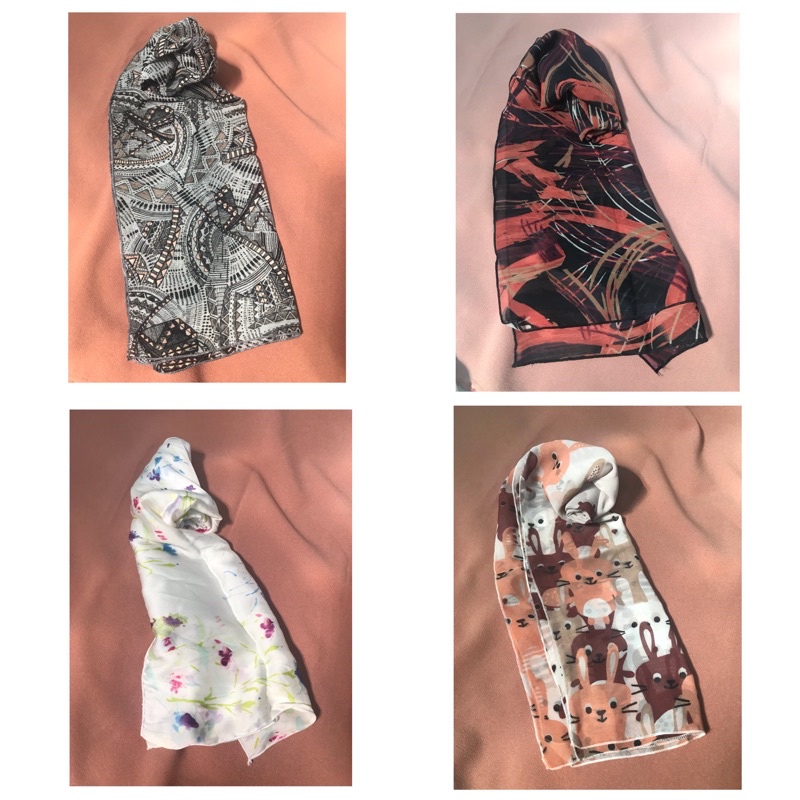 BISA PILIH MOTIF Scraf Motif/Syal Motif/Syal Leher Murah