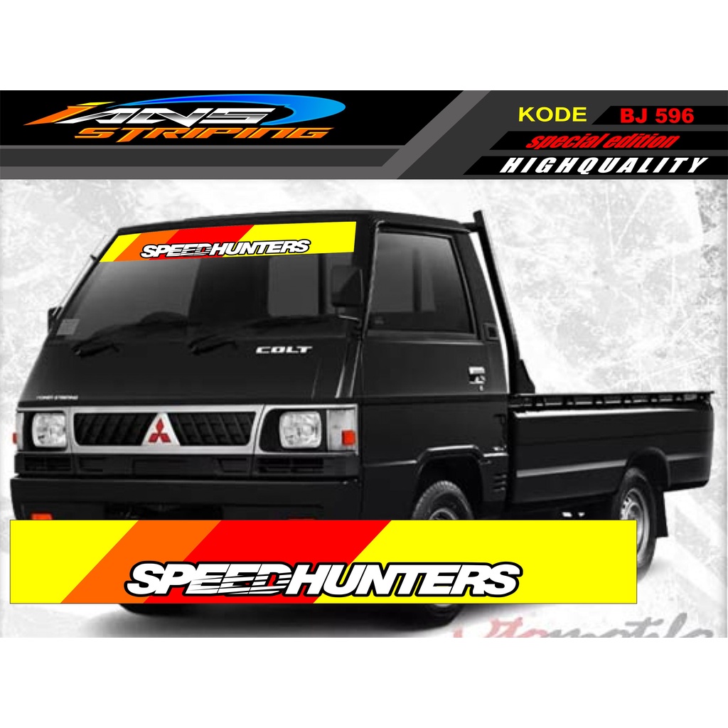 STIKER KACA DEPAN MOBIL L300 / GRANDMAX / PICK UP / CARRY / STIKER KACA DEPAN MOBIL PICK UP / DECAL STIKER PICK UP BJ596