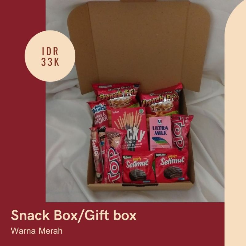 

Snack Box/Hamper Snack Box/Hamper/Kado Wisuda/Kado Ulang Tahun/Hadiah