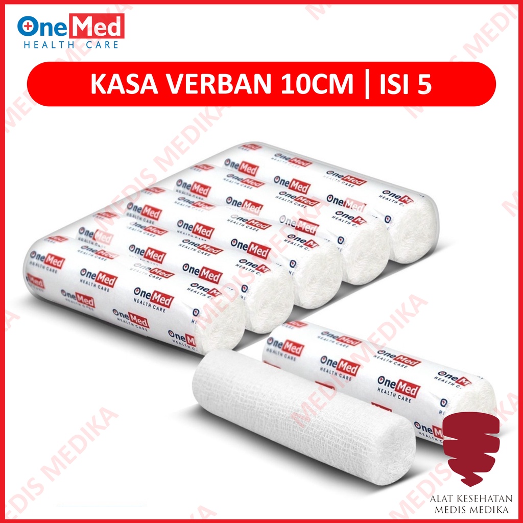 Kasa Verban Gulung 10cm p3k Kassa Kain Perban Pembalut 10 cm Onemed 5 Roll