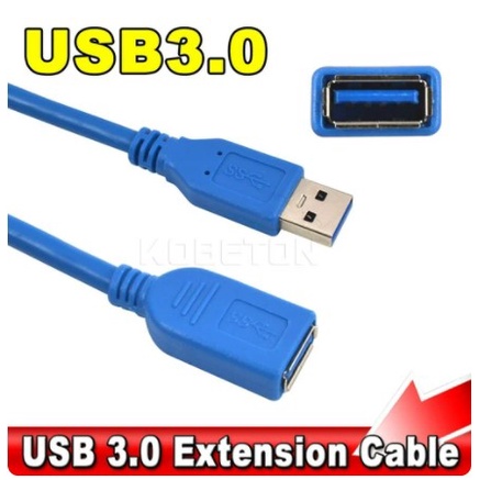 KABEL USB 3.0 EXTENSION 1.5M (PERPANJANGAN USB) / USB 3.0 MALE FEMALE