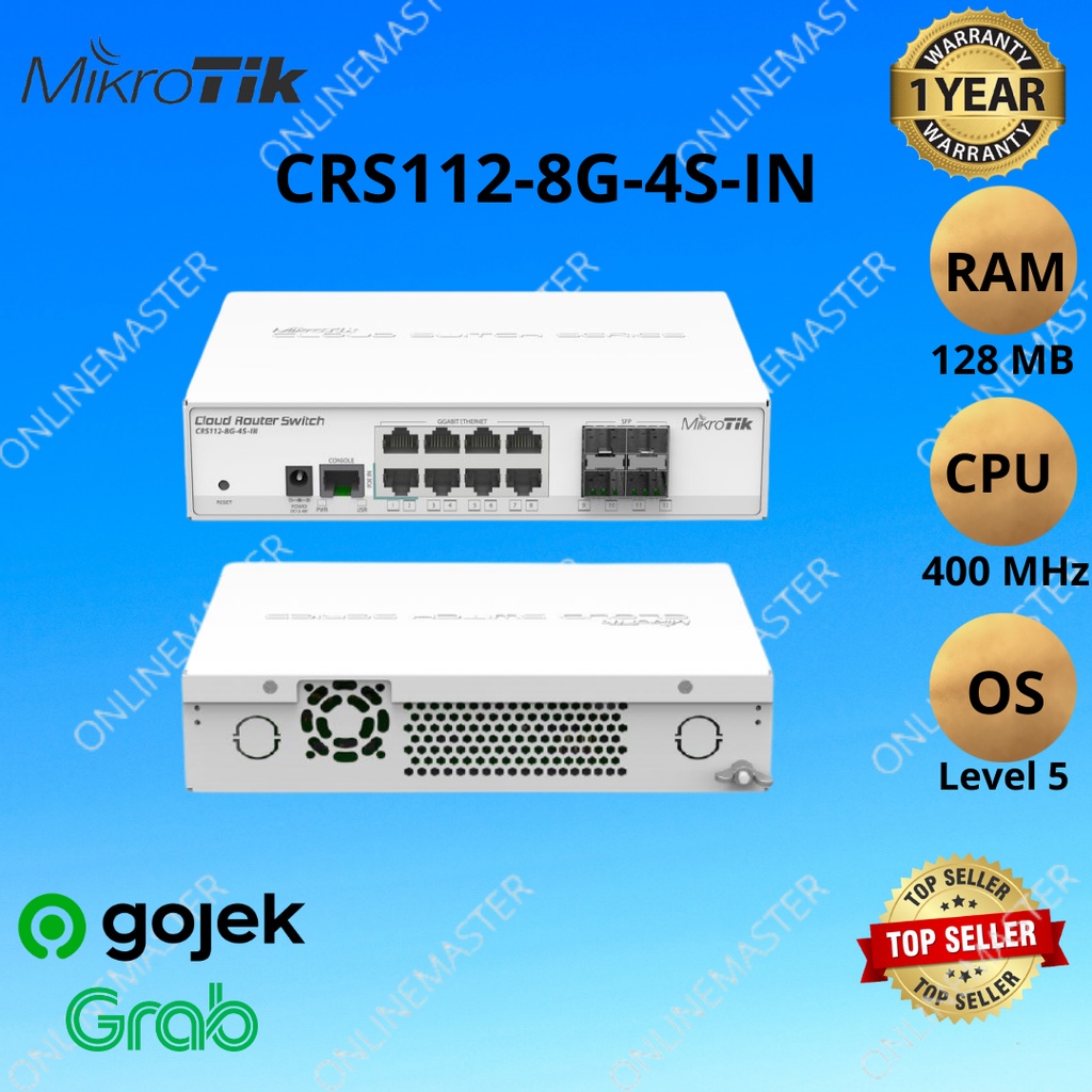 CRS112-8G-4S-IN Mikrotik Routerboard