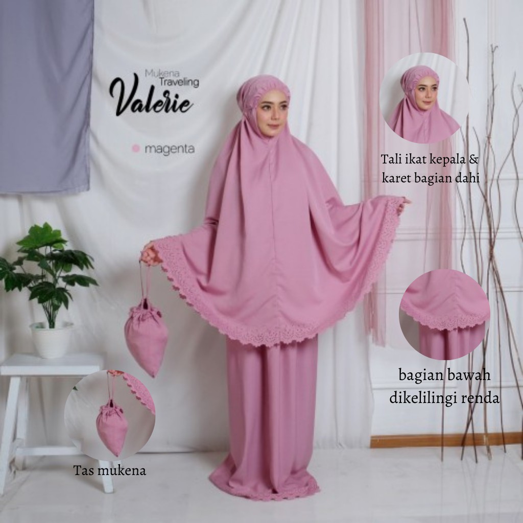 Mukena katun travel dewasa