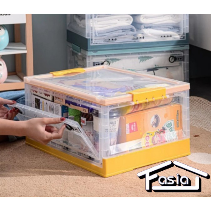 FASIA - Storage Box Lipat Transparan Folding Container Box Tempat Baju