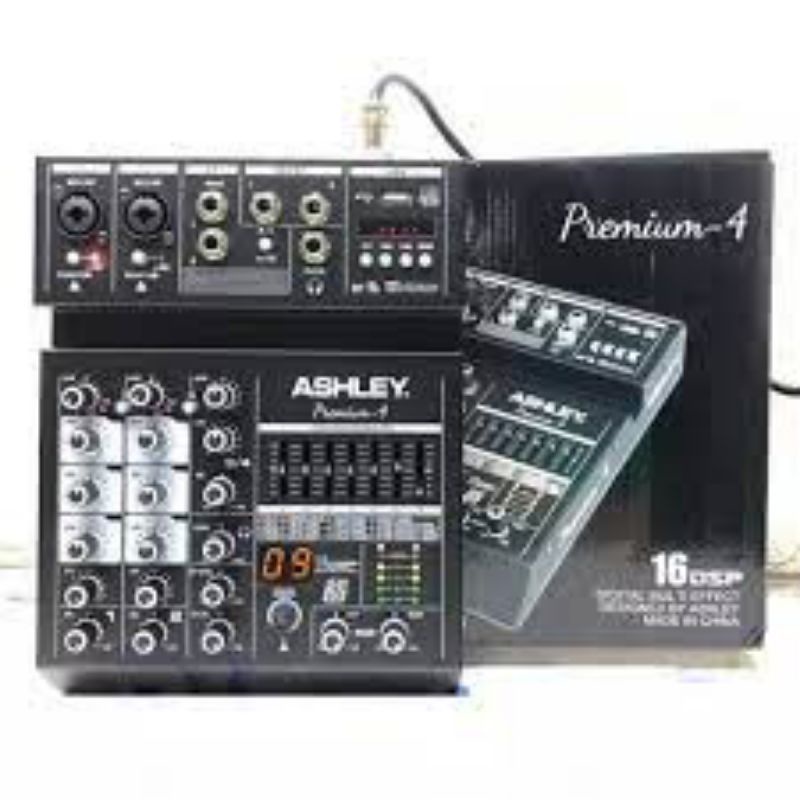 Mixer Ashley 4 Channel  / Mixer  Premium 4 Channel Bluetooth With Soundcard Original