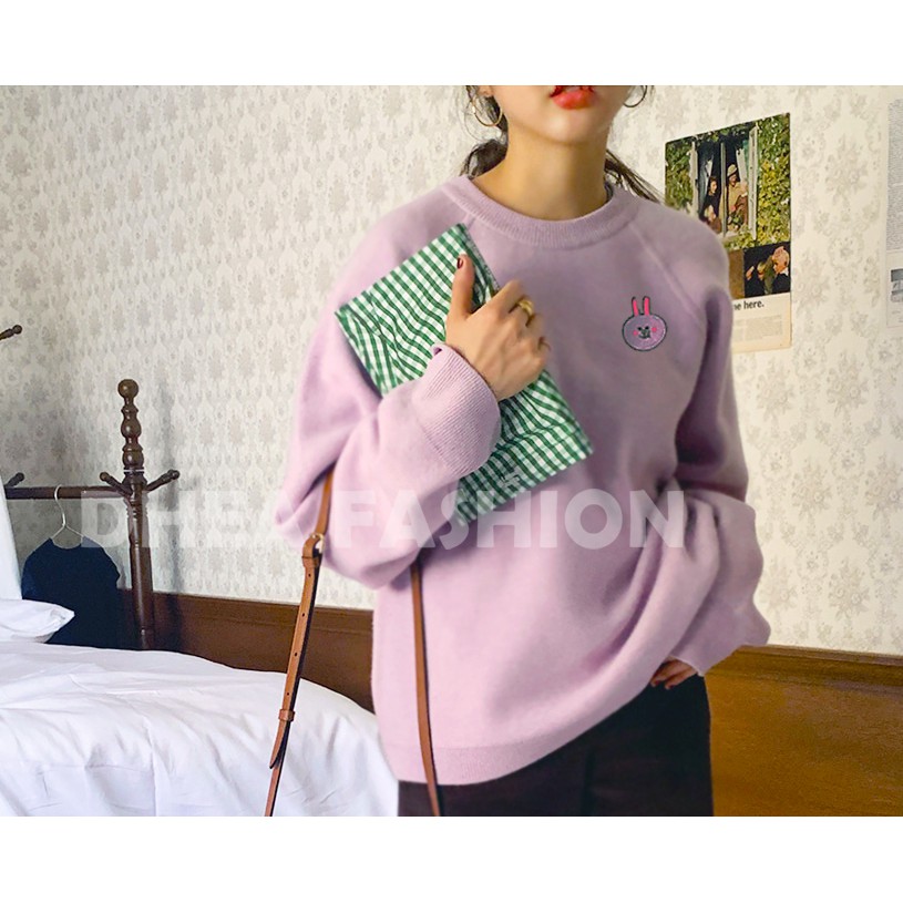 Sweater Wanita Terlaris Bordir  Karakter BT21 Sweater Favorit | Dhea Fashion