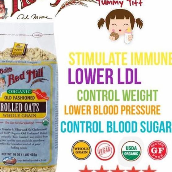 

Original Bob's red mill organic old fashion rolled oat 907 gr ♣