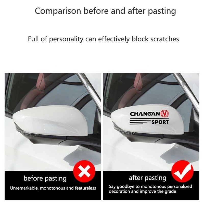 2buah Kaca Spion Mobil Stiker Mobil sticker Stiker Kaca Bolak Balik Tarik Bunga Stiker Hias Aksesoris Mobil