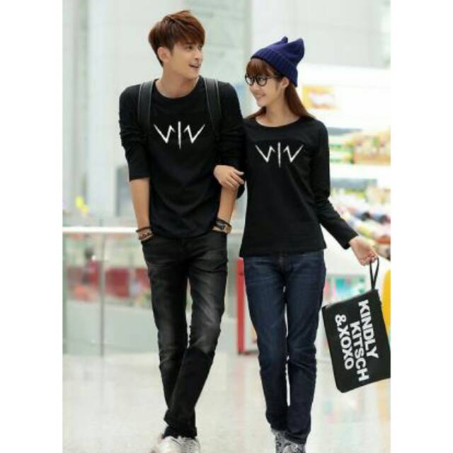 kaos couple wiro sableng lengan panjang - baju pasangan wiro sableng