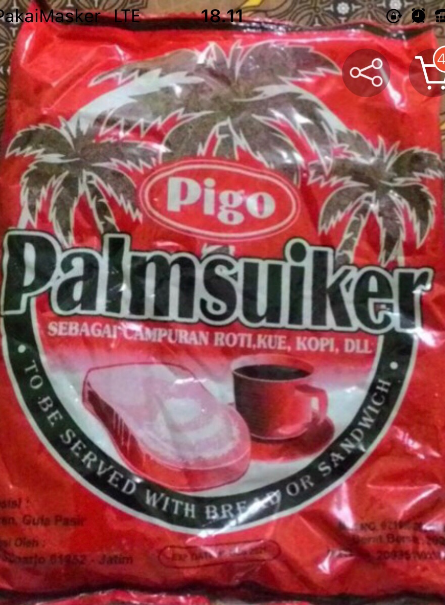 Palmsuiker Pigo 200 Gram Campuran Roti Kue Kopi Dll