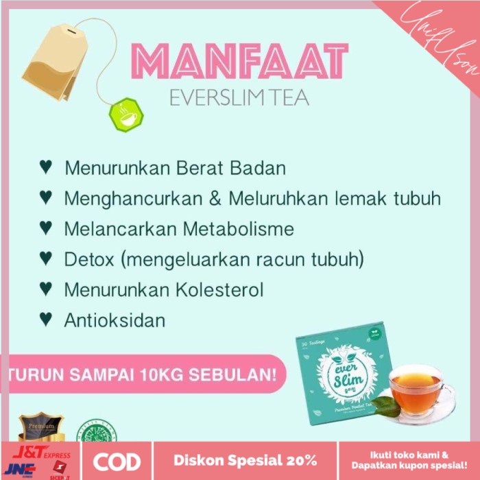 

⭐COD⭐ Everslim Premium Herbal Tea / Everwhite Tea