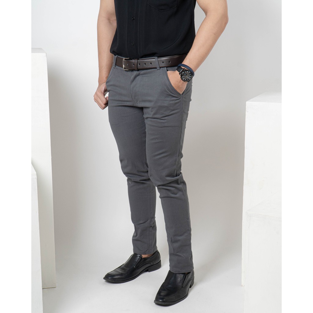 Ribsgold Celana Chino Panjang Pria Long Chinos Pants Cino Strech