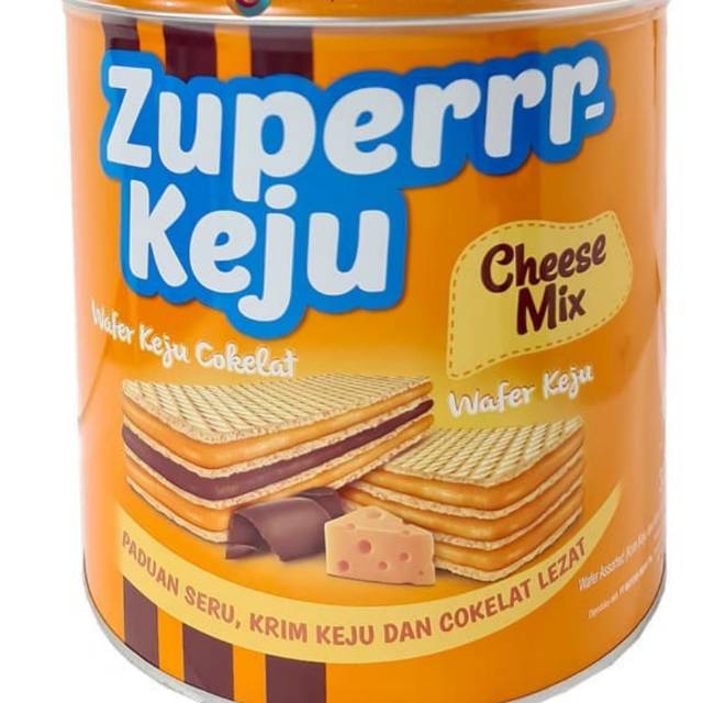 Zuperrr Keju Cheese Mix Kaleng 327gr