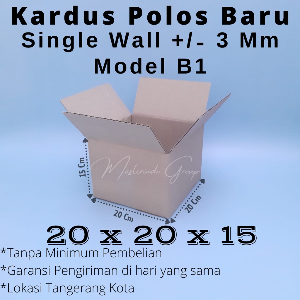 

Kardus | Box | Karton Polos 20x20x15 Cm