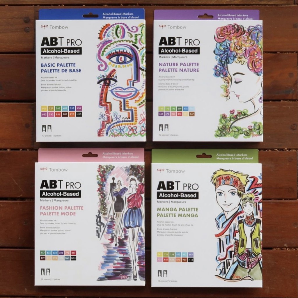 

Tombow ABT PRO Alcohol-Based Art Markers Set - 12-Pack