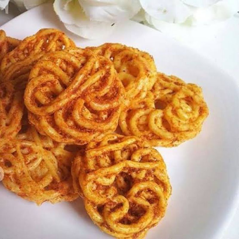

kerupuk mawar pedas gurih