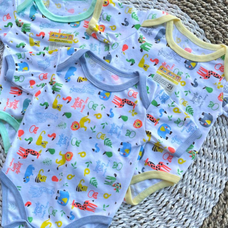 PROMO 7.7 3 PCS Jumper Bayi PREMIUM Double TC Fullprint sablon