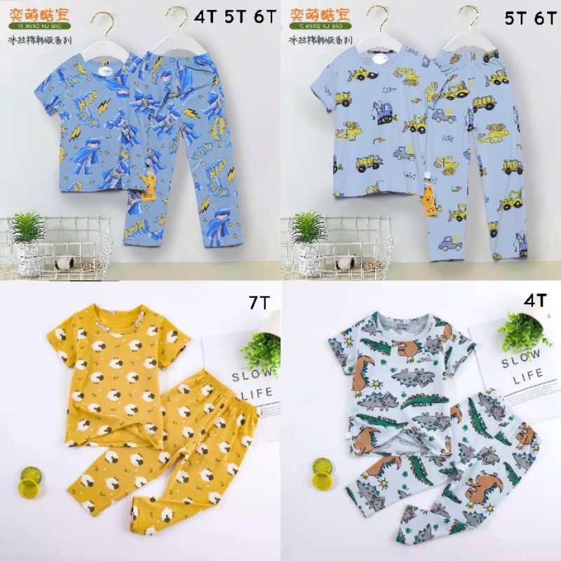 setelan anak import/ setelan harian anak laki laki/ daily wear/ cp anak/ jijiber