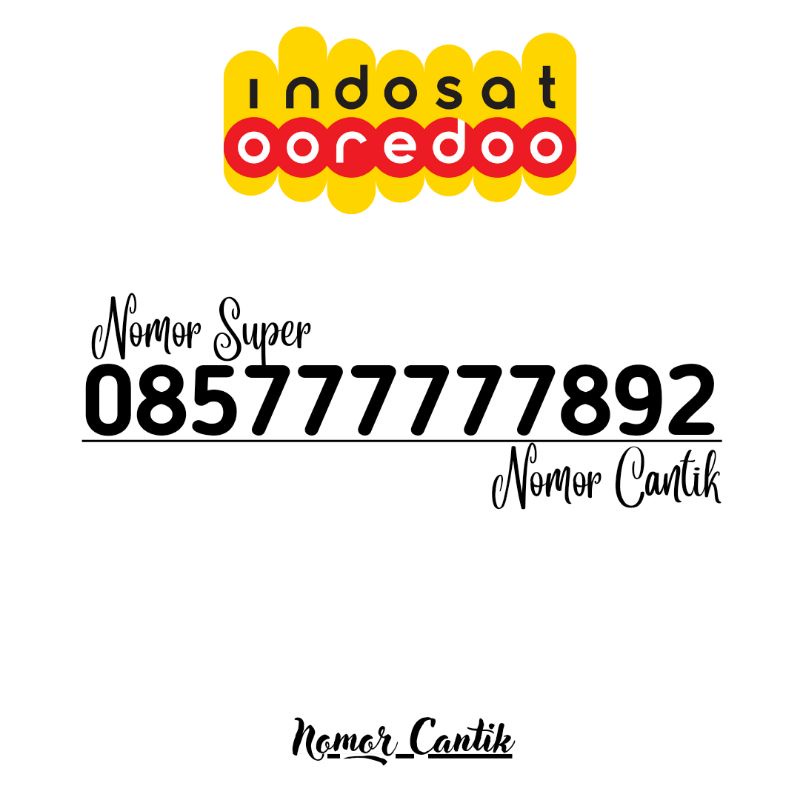 Nomor cantik indosat im3 nomer cantik indosat super 777777 hexa naik