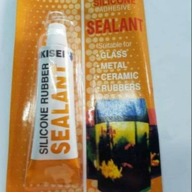 Lem sealant bening / lem silikon / lem kaca bening sikisei 35gr