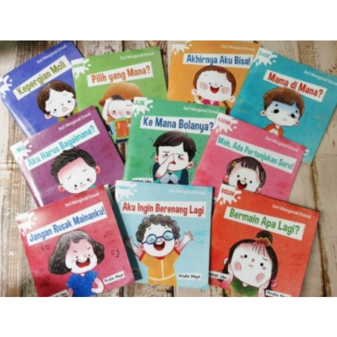 1 Set Buku Seri Mengenal Emosi Nindia Maya &amp; Watiek Ideo 100% Original