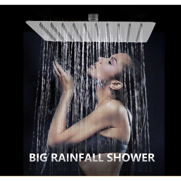 FatihShop ZhangJi Kepala Shower Mandi Bentuk Kotak 10 Inch - F10BXGDP