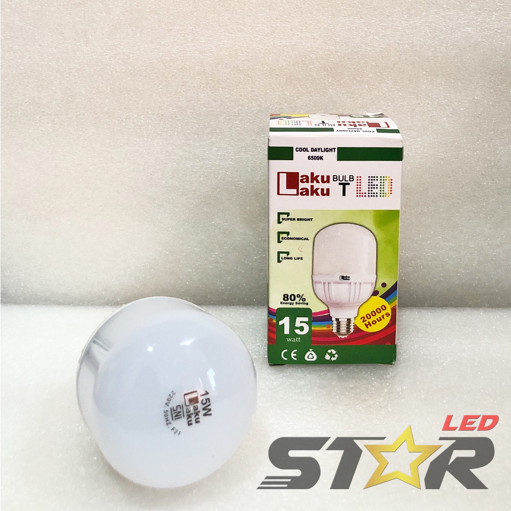 LAKU LAKU Bulb T LED 5W, 10W, 15W Lampu Bohlam Tabung Murah Hemat Energi Irit Listrik 5 10 15 WATT Termurah Terlaris Star