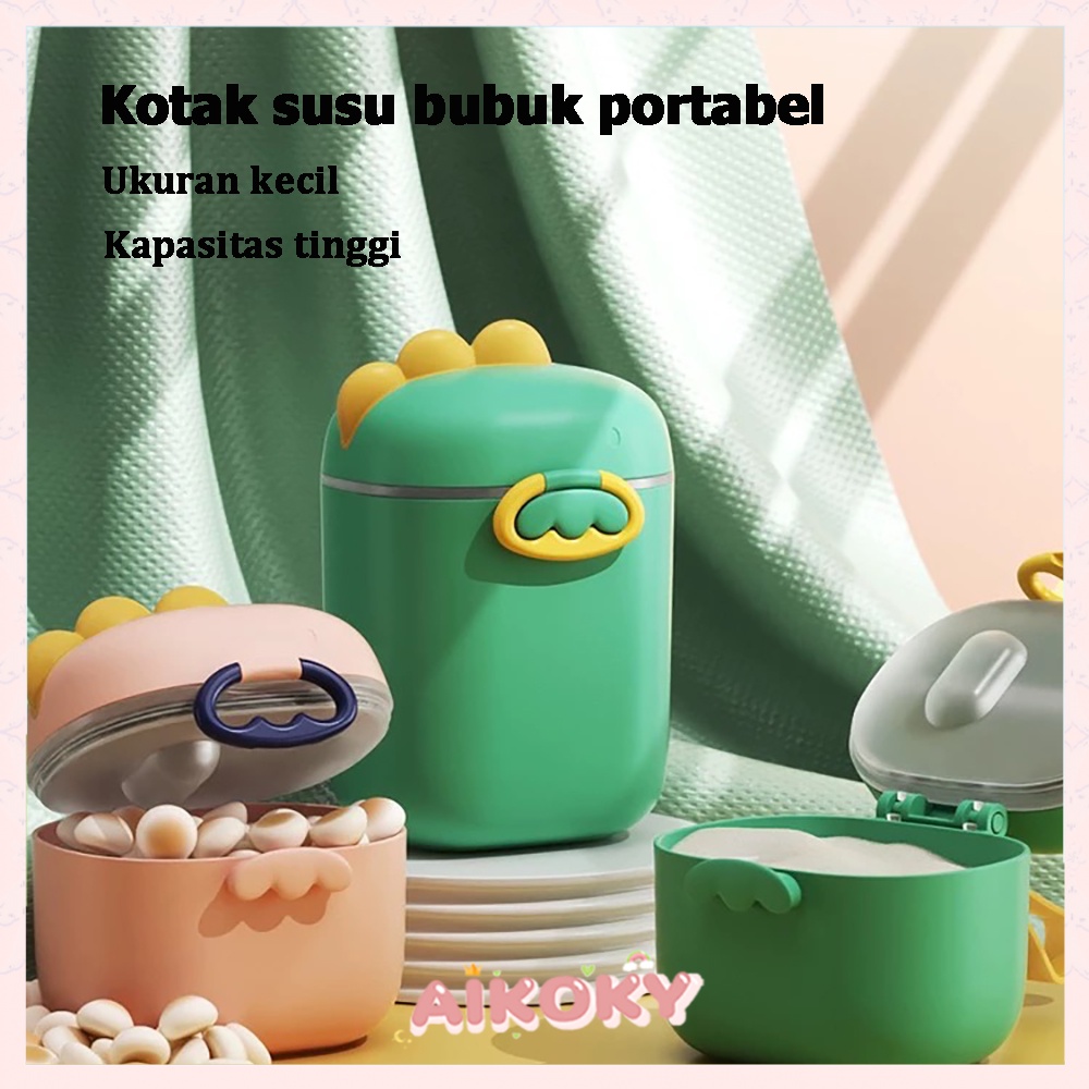 AIKOKY Tempat susu bubuk bayi portabel wadah susu bubuk bayi 400ML/800ML