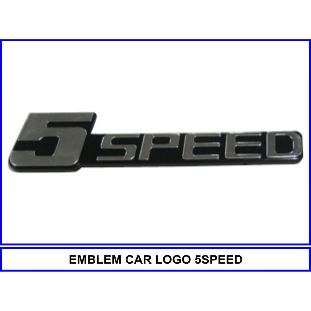 EMBLEM CAR LOGO 5 SPEED