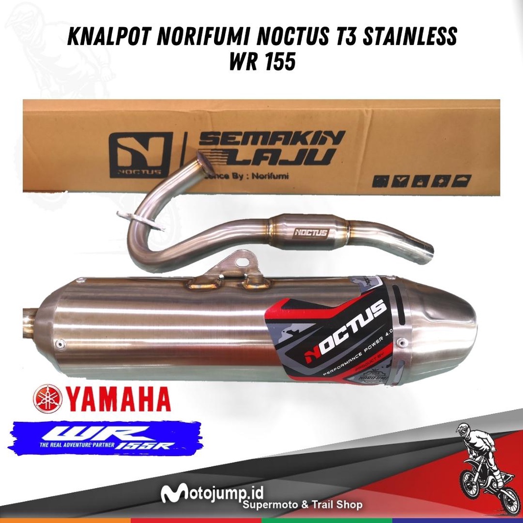 KNALPOT NORIFUMI NOCTUS T3 YAMAHA WR 155 NORIFUMI NOCTUS T3 YAMAHA WR155 ORIGINAL