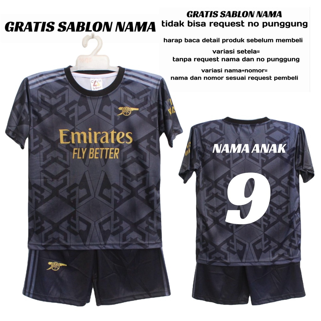 JERSEY BSJU BOLS SRSENSL AWAY 2022/2023 KIDS ANAK ANAK PRINTING USIA 5-12THN