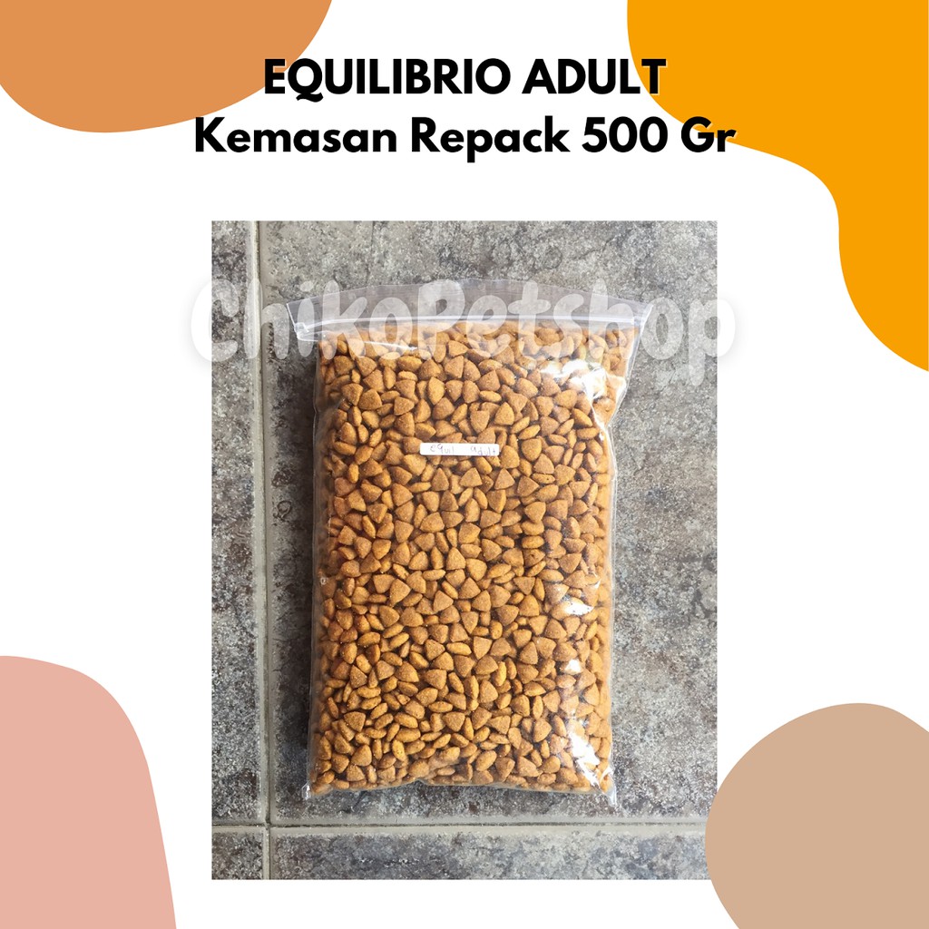 EQUILIBRIO ADULT Makanan Kucing Dewasa Kemasan 500 Gr