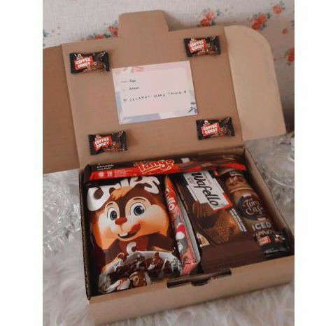 

(BROWN SET) SNACK BOX/ HAMPERS/ GIFT BOX/ KADO ULANG TAHUN/ KADO MURAH