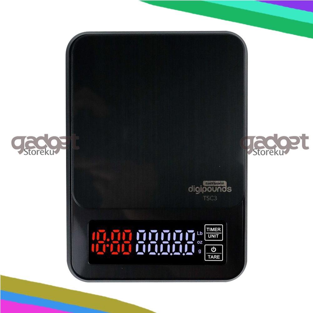 Timbangan Dapur Perhiasan Gula Kopi Teh Digital Coffee Scale LCD 3kg Akurasi 0.1g TSC3 Free 3 Baterai