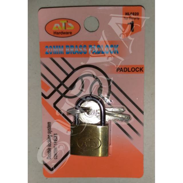 Gembok ATS Kuning 20mm