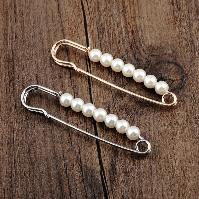 Simulated Big Pearl brooch Pins