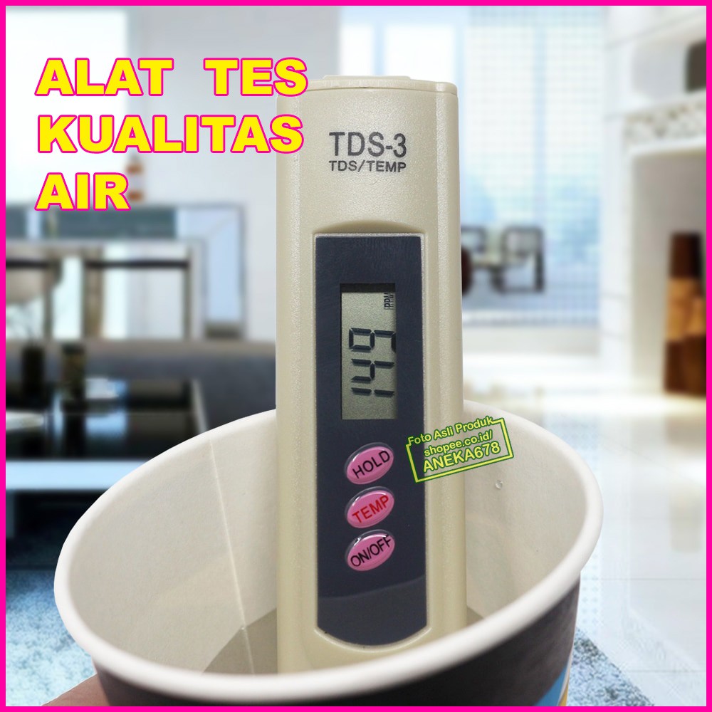 ALAT UKUR TDS3 TES KUALITAS AIR WATER QUALITY TDS TESTER PPM