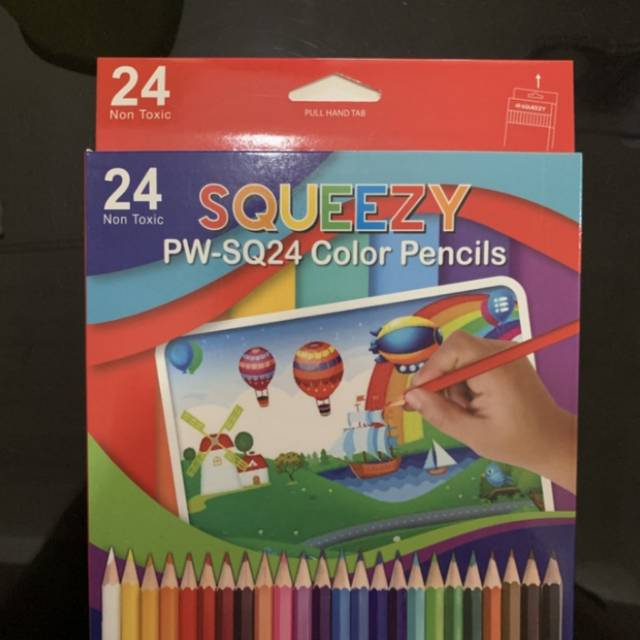 

PENSIL WARNA / PENSIL 24 WARNA PANJANG SQUEEZY