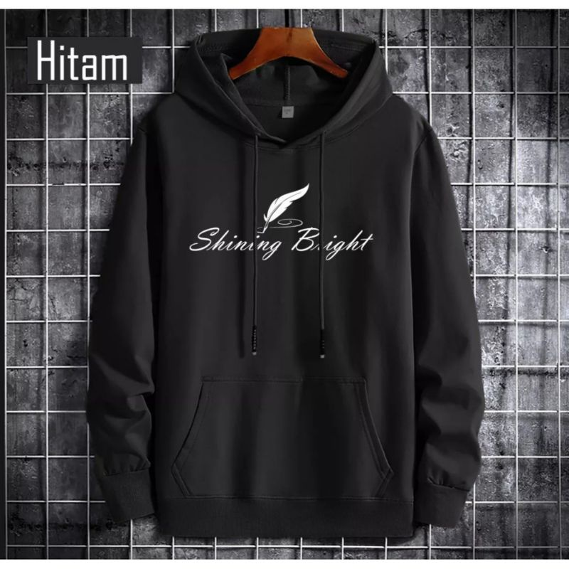 Jaket Hoodie Shining Bright Simple | Sweater Bandung Pria &amp; Wanita