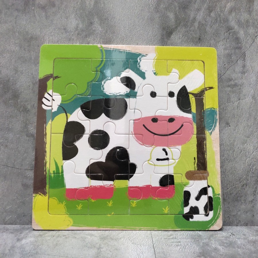 MAIN PUZZLE KAYU - 16 keping 15x15 cm