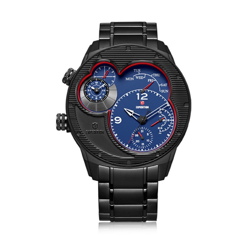 Expedition 6737 Jam Tangan Pria - Black Red Blue