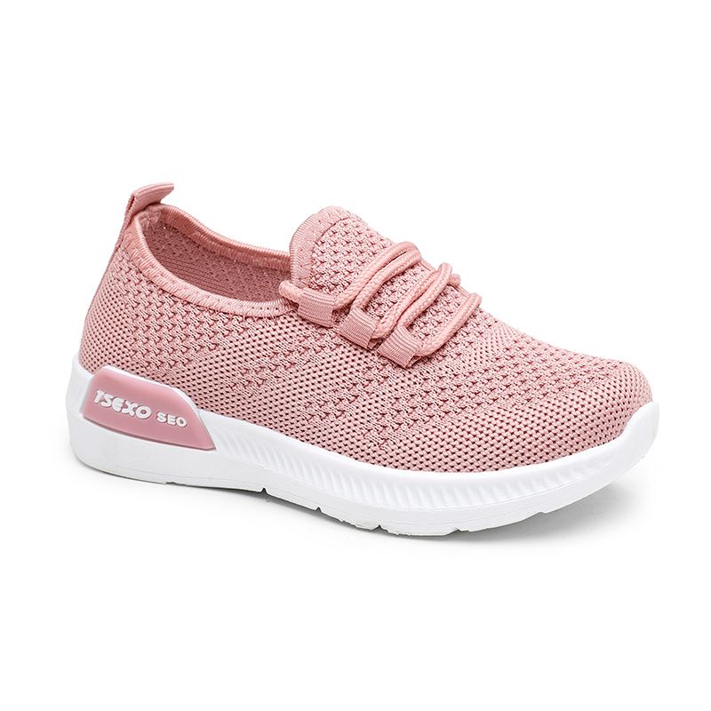 [GROSIR][COD] SEVEN_DAY SEPATU RAJUT SLIP ON SEPATU RAJUT ANAK-ANAK PINK WM2310