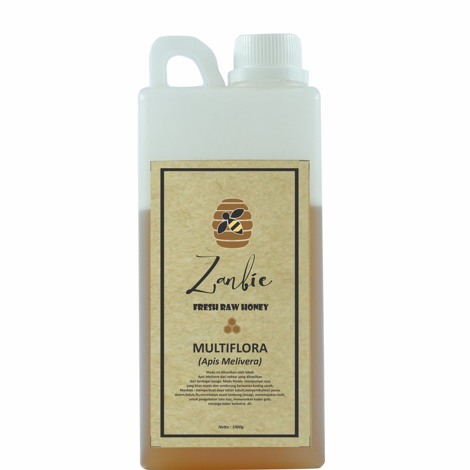 

Madu Multiflora 1000gr I Raw Honey I Madu Zanbie