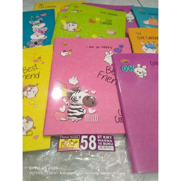 

BUKU TULIS KIKY 58 lembar harga tertera per 1 pcs