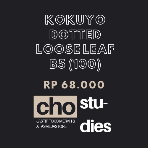 

Kokuyo Dotted Loose Leaf B5 100